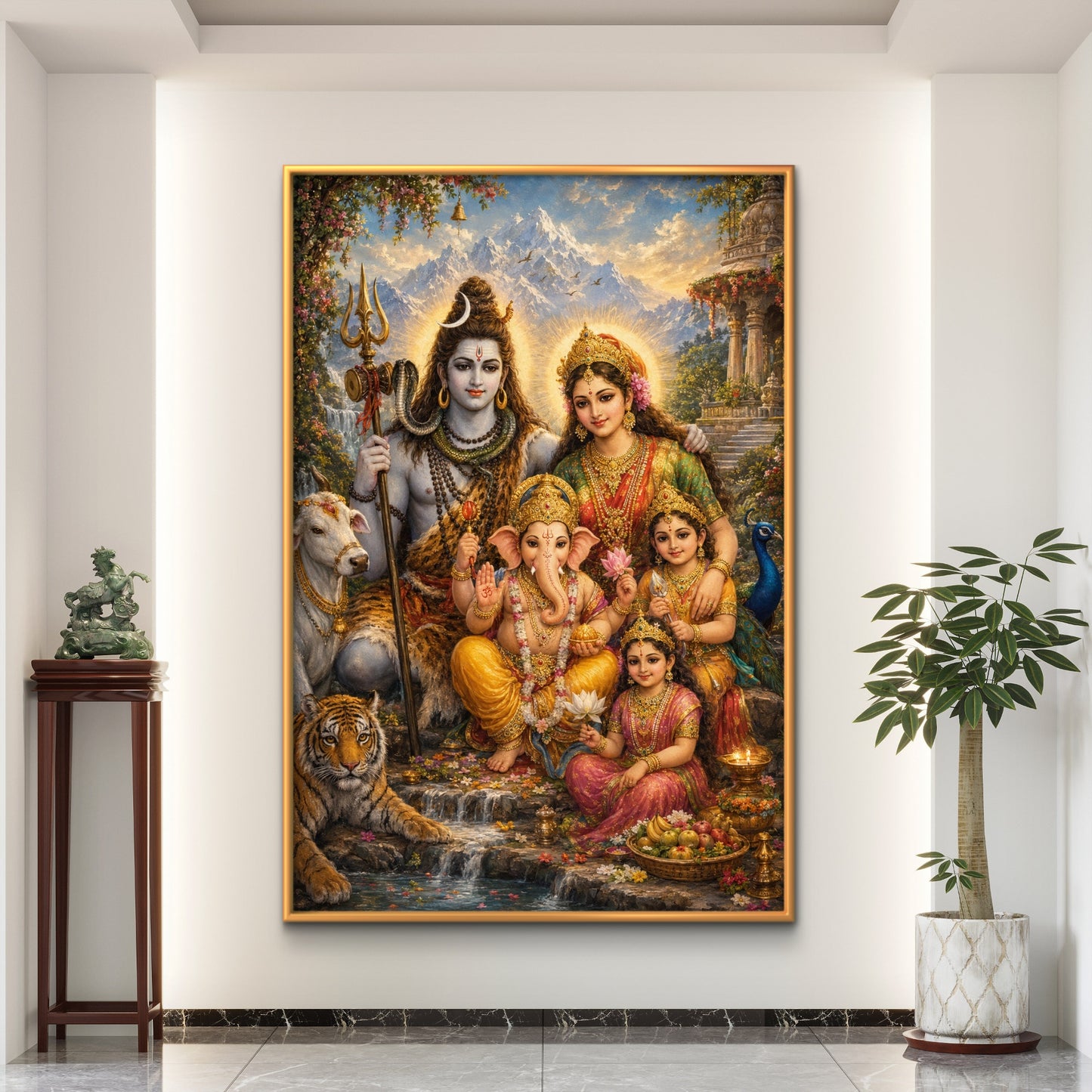 Lord Shiva Premium Canvas Painting - Buy Online | Decor By Neon