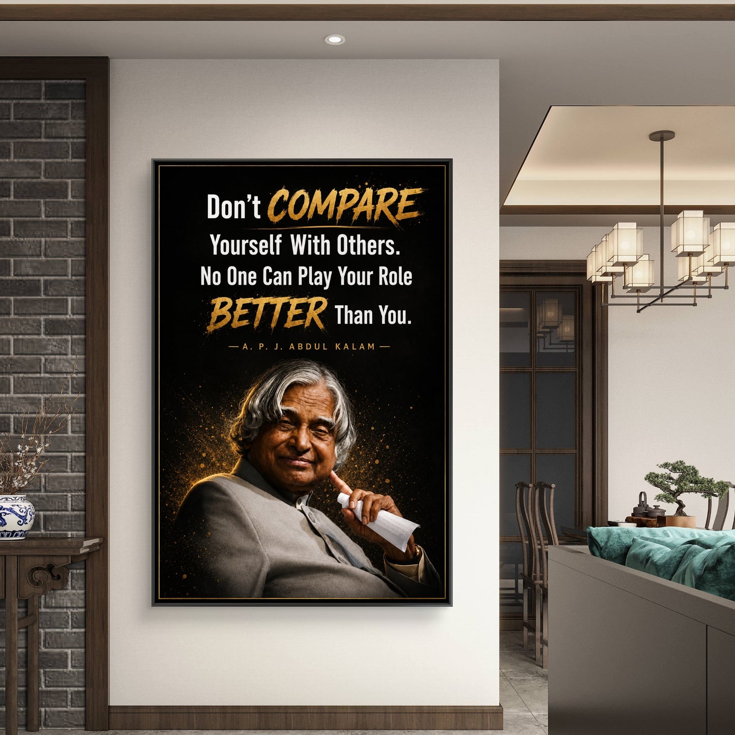 APJ Abdul Kalam Premium Canvas Painting - Buy Online | Decor By Neon