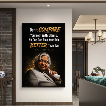 APJ Abdul Kalam Premium Canvas Painting