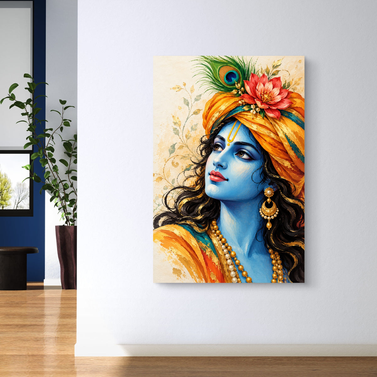 Lord Krishna Premium Canvas Painting - Buy Online | Decor By Neon