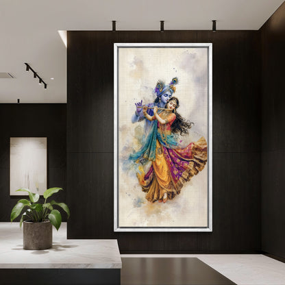 Radha Krishna Premium Canvas Painting