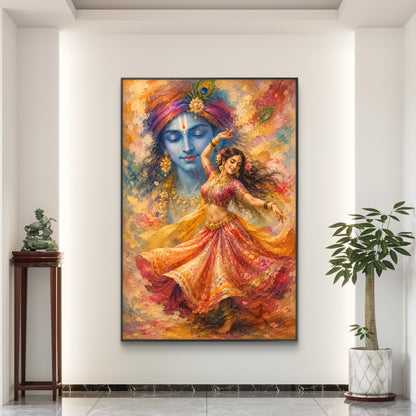 Radha Krishna Premium Canvas Painting