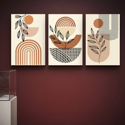 Set of 3 Abstract Art Premium Canvas Painting