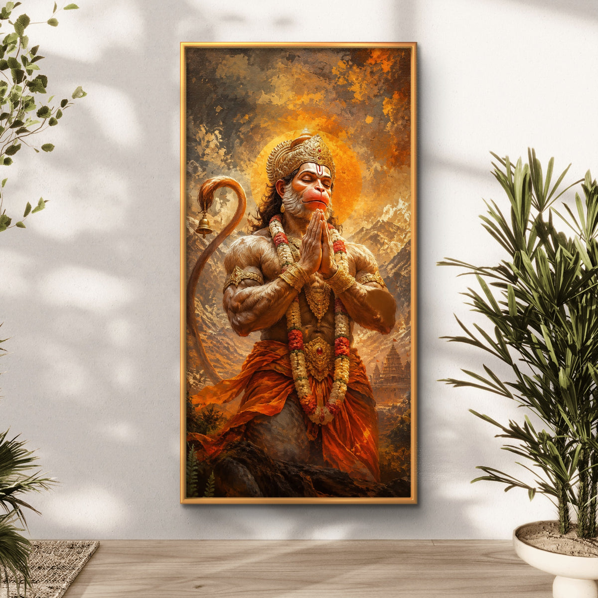 Lord Hanuman Premium Canvas Painting - Buy Online | Decor By Neon