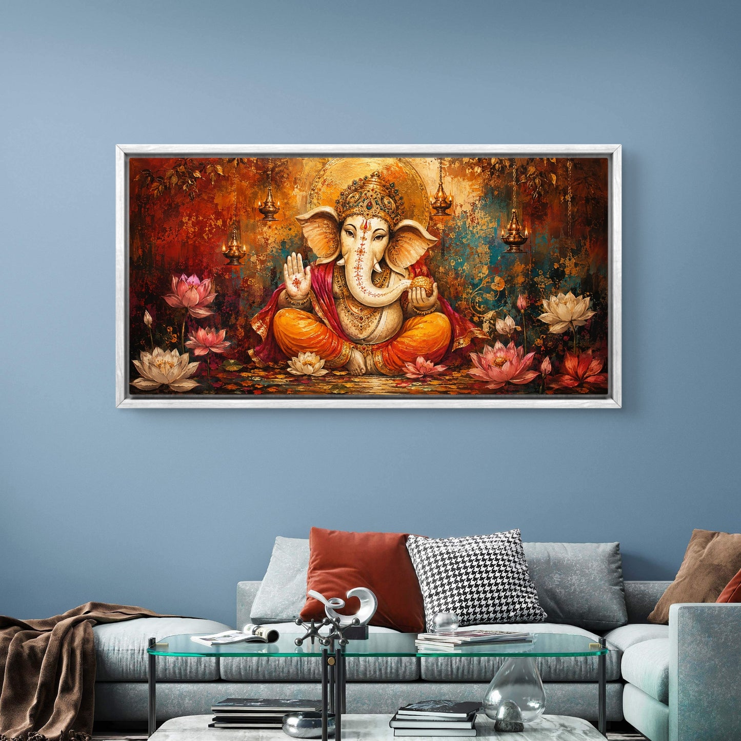 Lord Ganesha Premium Canvas Painting - Buy Online | Decor By Neon