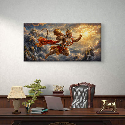 Lord Hanuman Premium Canvas Painting