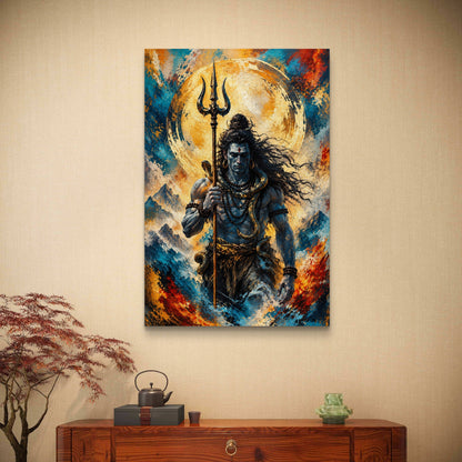 Lord Shiva Premium Canvas Painting