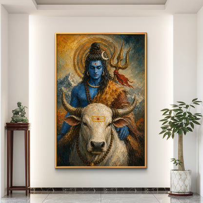 Lord Shiva Premium Canvas Painting