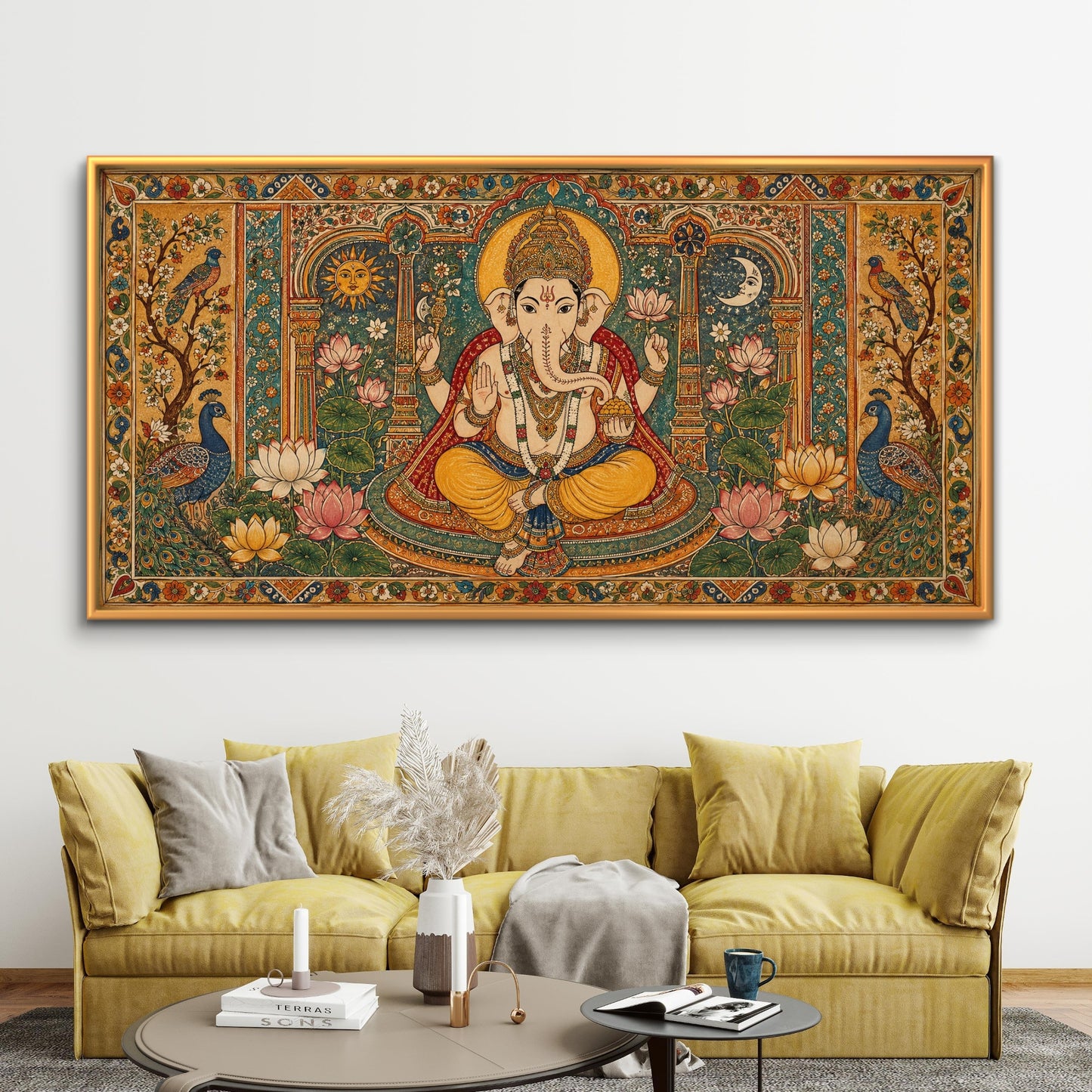 Lord Ganesha Premium Canvas Painting - Buy Online | Decor By Neon