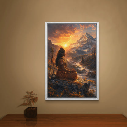 Lord Shiva Premium Canvas Painting