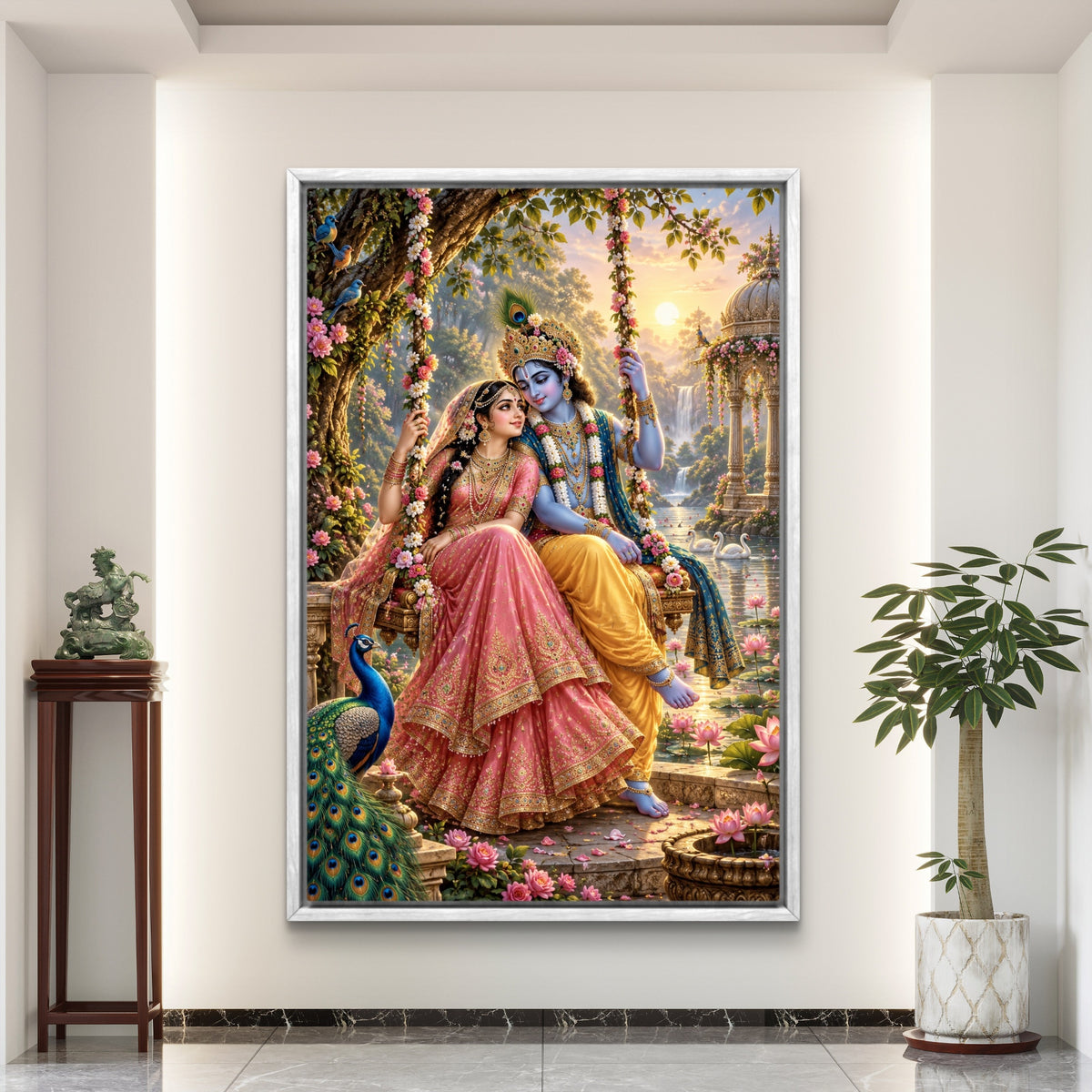 Radha Krishna Premium Canvas Painting - Buy Online | Decor By Neon