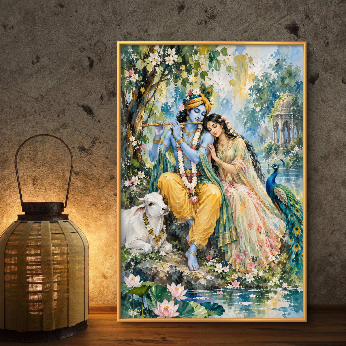 Radha Krishna Premium Canvas Painting - Buy Online | Decor By Neon