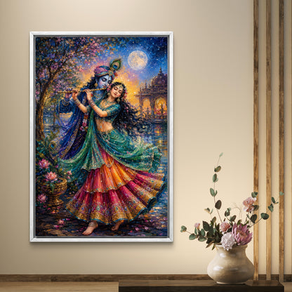 Radha Krishna Premium Canvas Painting