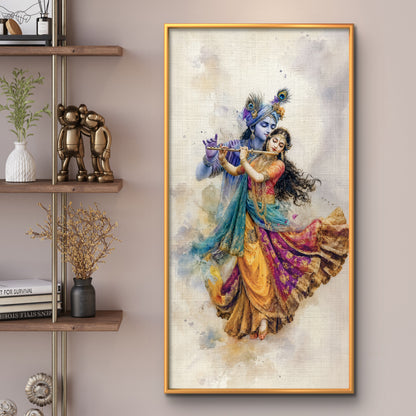 Radha Krishna Premium Canvas Painting