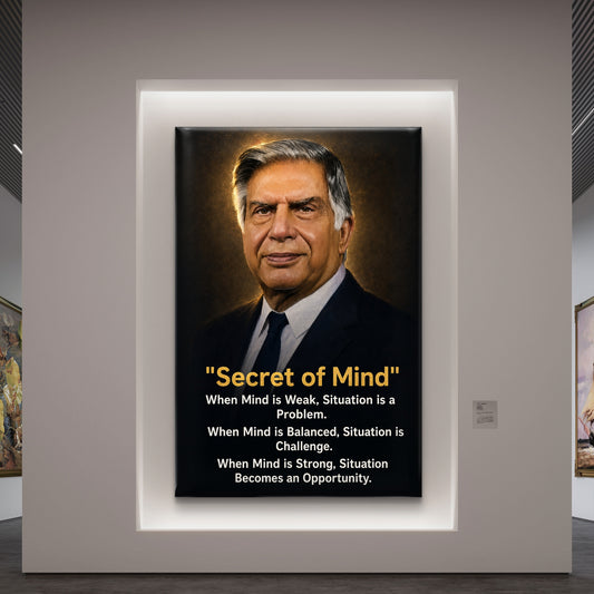 Ratan Tata Premium Canvas Painting - Premium Wall Art | Decor By Neon