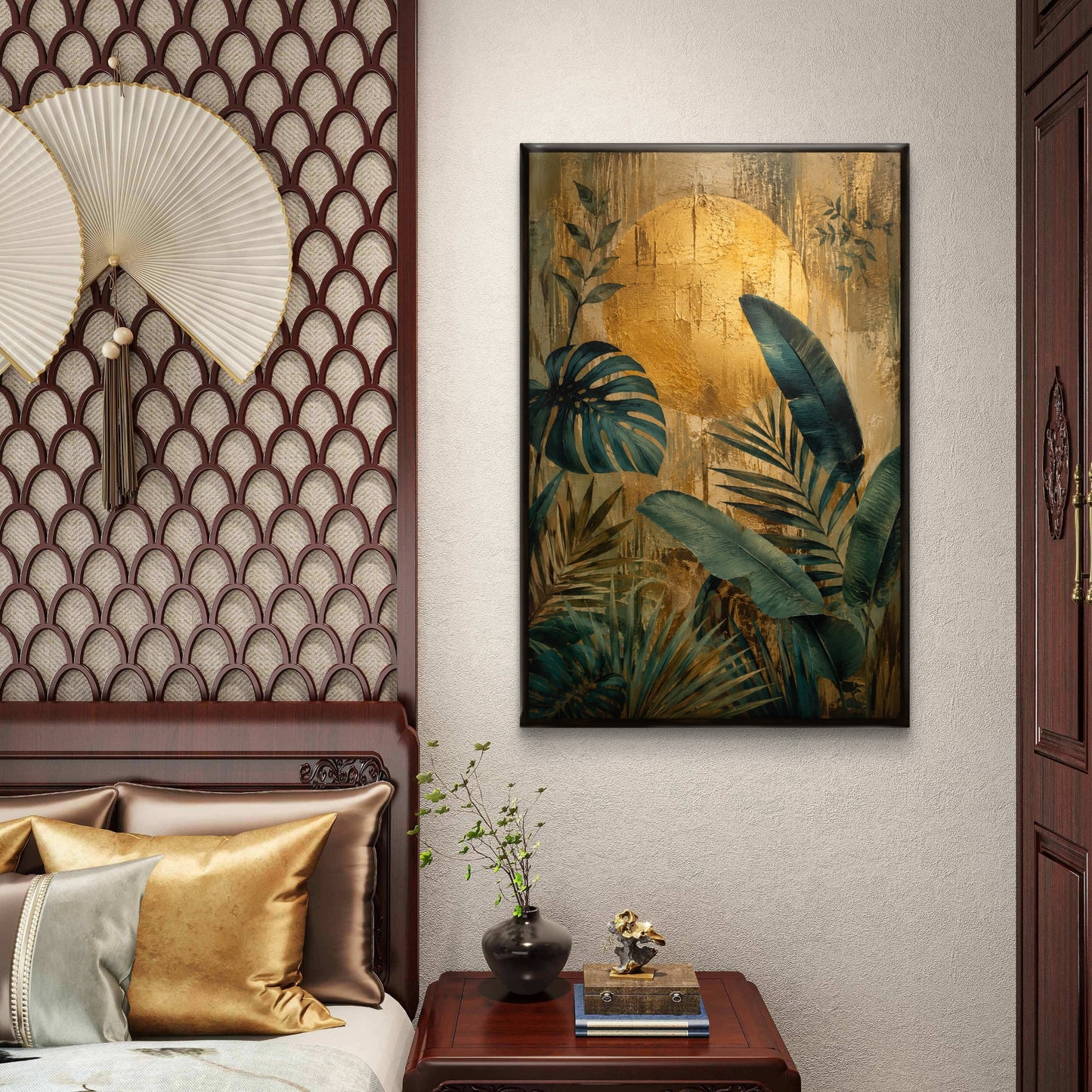 Botanical Luxury Premium Canvas Painting - Buy Online | Decor By Neon