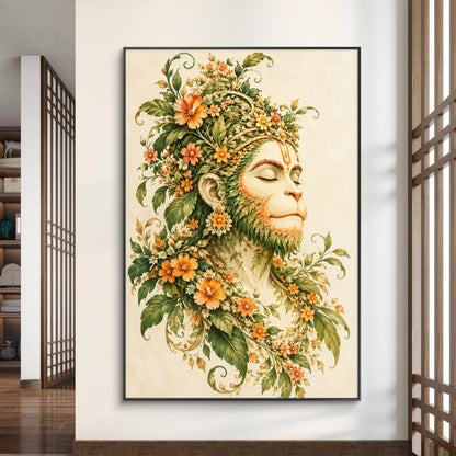 Lord Hanuman Premium Canvas Painting
