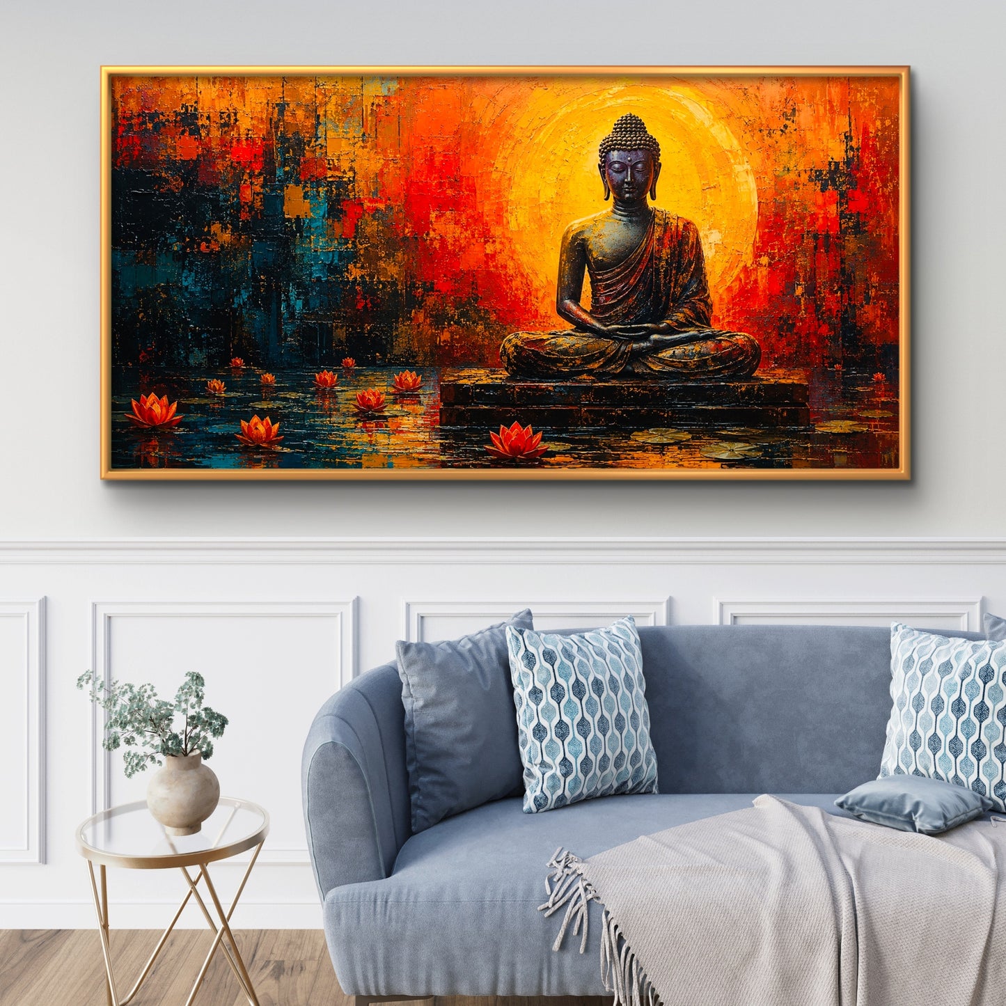 Lord Buddha Premium Canvas Painting - Buy Online | Decor By Neon