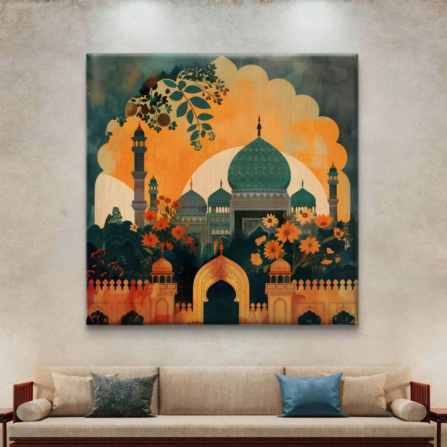 Sacred Serenity Premium Canvas Wall Painting - Buy Online | Decor By Neon
