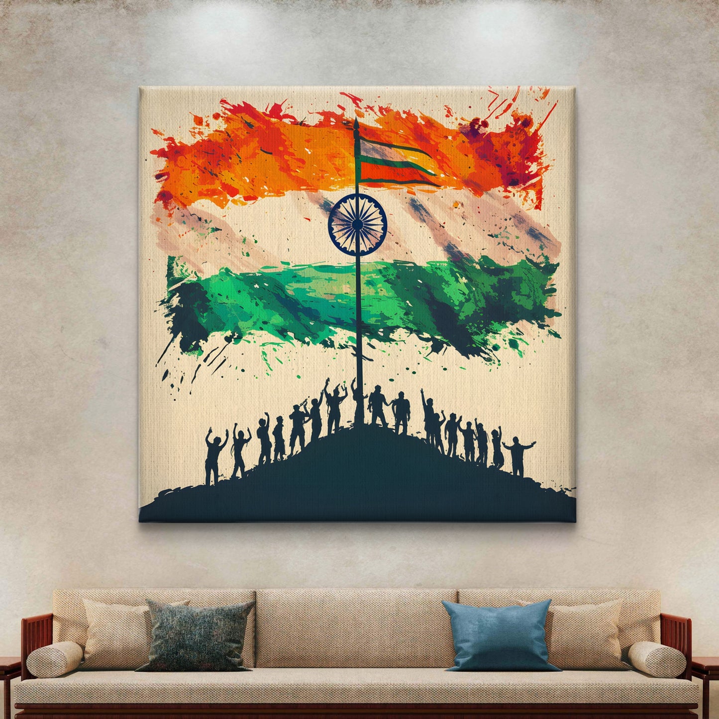 Azaadi Utsav Premium Canvas Wall Painting - Buy Online | Decor By Neon