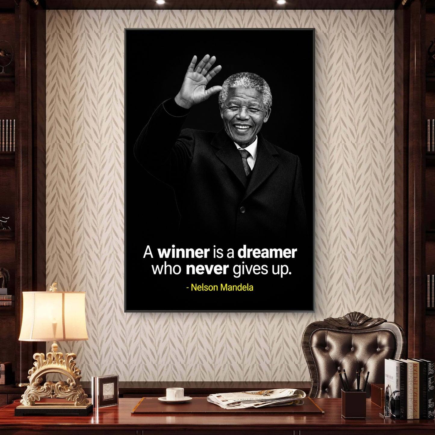 Nelson Mandela Premium Canvas Painting - Buy Online | Decor By Neon