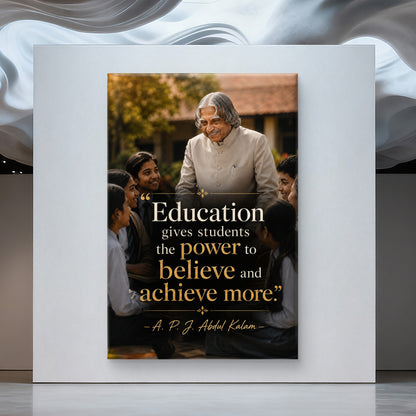 APJ Abdul Kalam Premium Canvas Painting