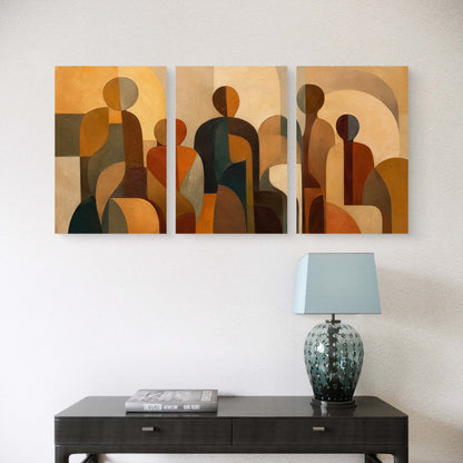 Set of 3 Abstract Art Premium Canvas Painting