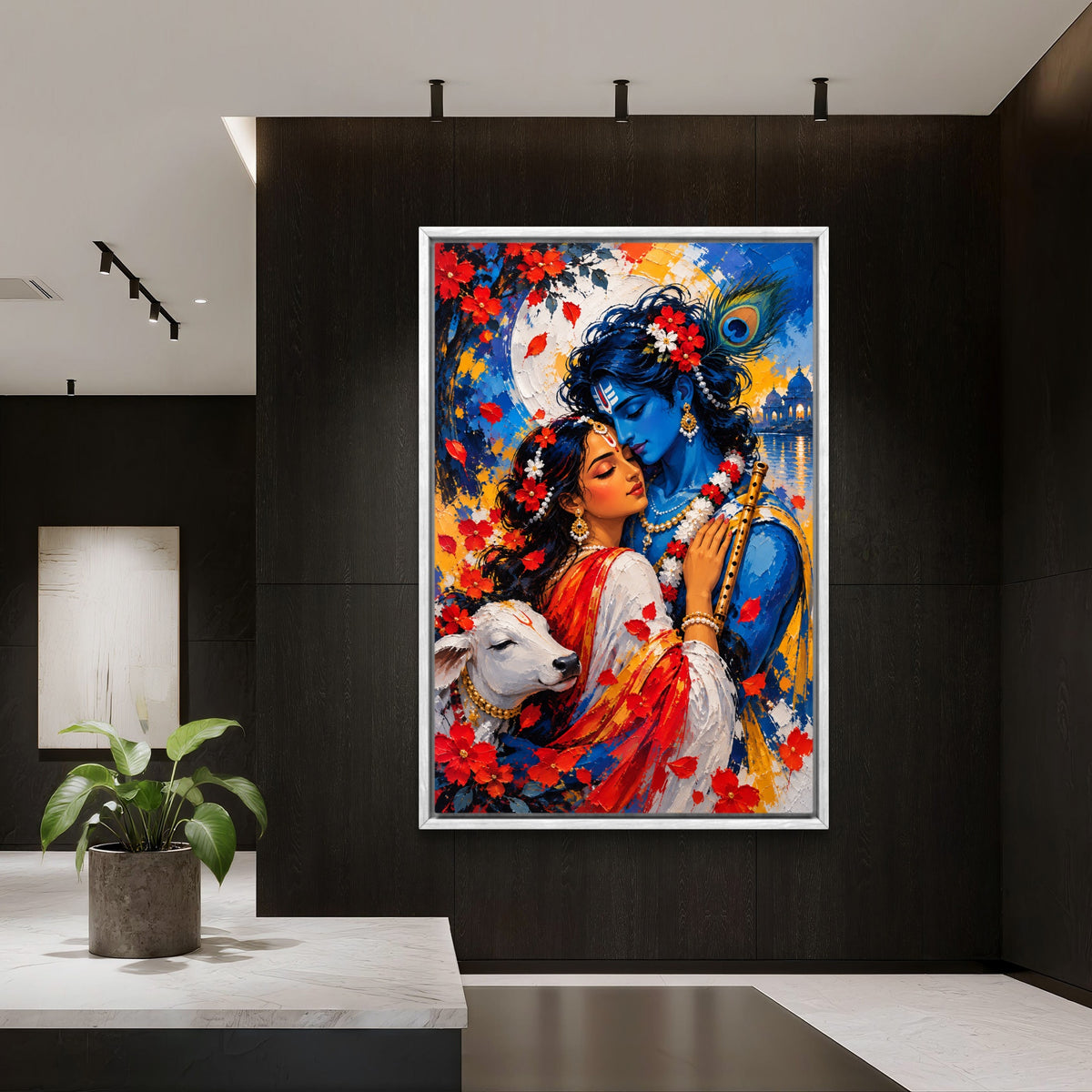 Radha Krishna Premium Canvas Painting - Buy Online | Decor By Neon