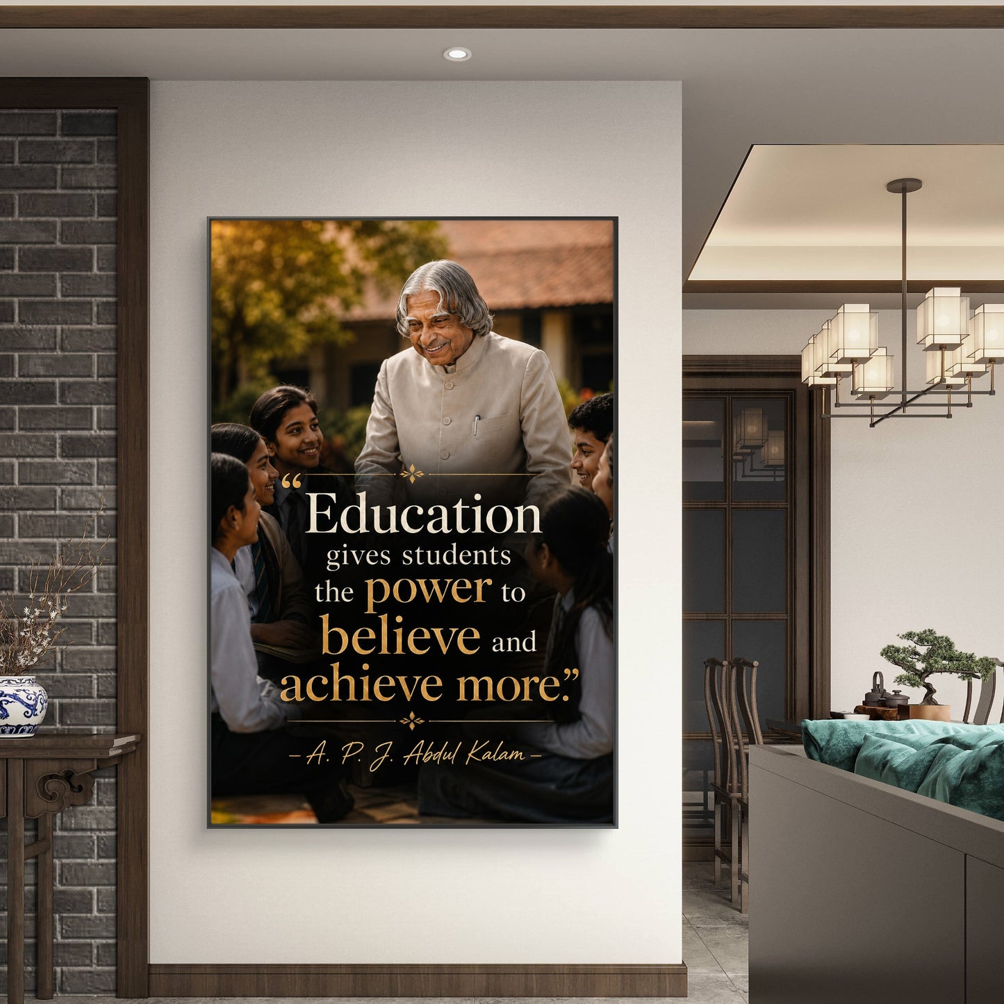 APJ Abdul Kalam Premium Canvas Painting - Buy Online | Decor By Neon