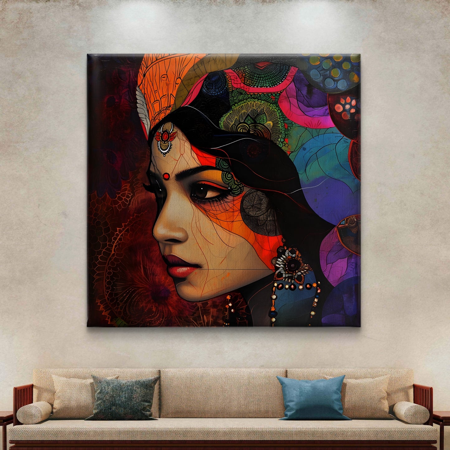 Ethereal Beauty Premium Canvas Wall Painting - Buy Online | Decor By Neon