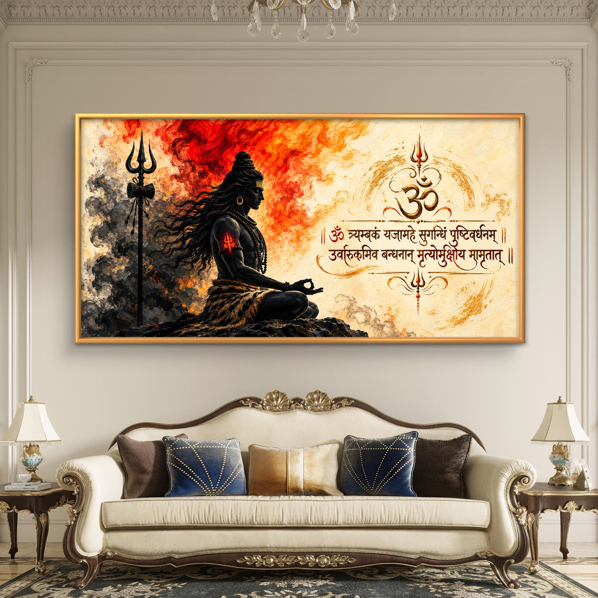 Lord Shiva Premium Canvas Painting - Buy Online | Decor By Neon