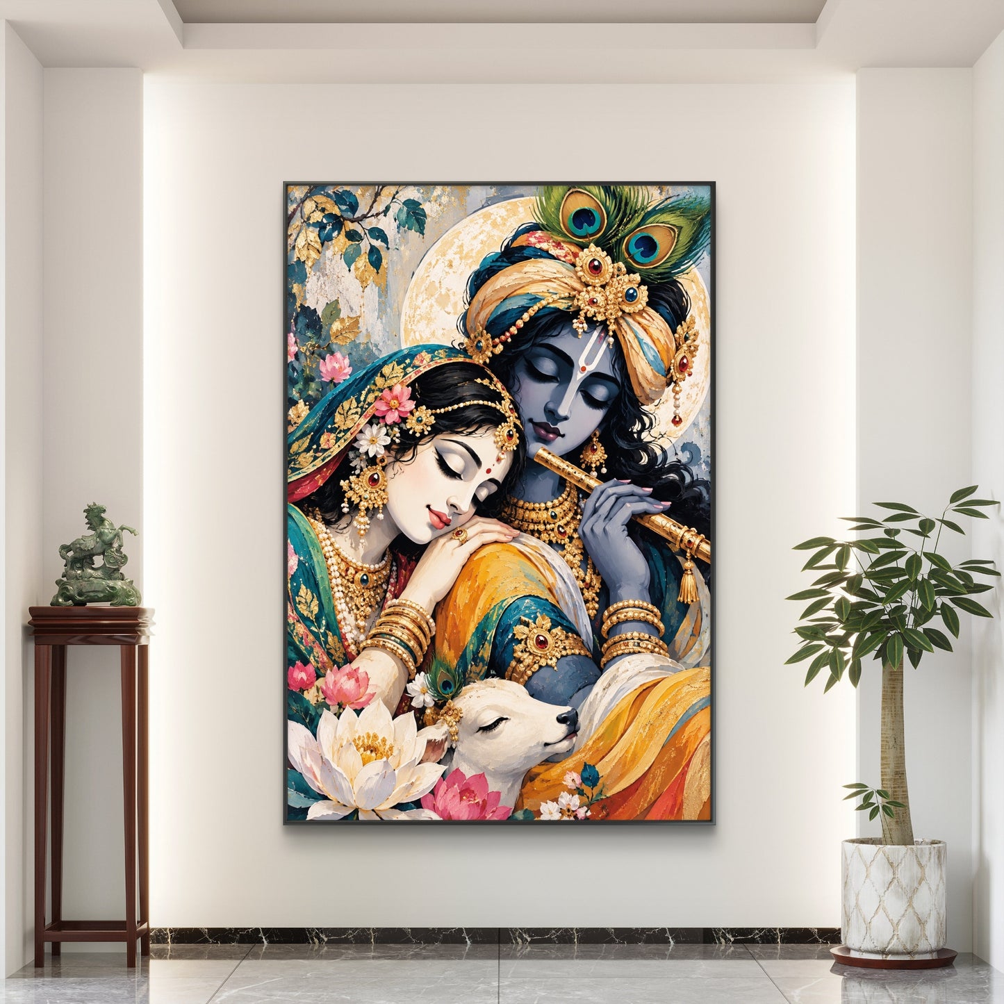Radha Krishna Premium Canvas Painting - Buy Online | Decor By Neon