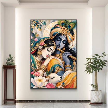 Radha Krishna Premium Canvas Painting