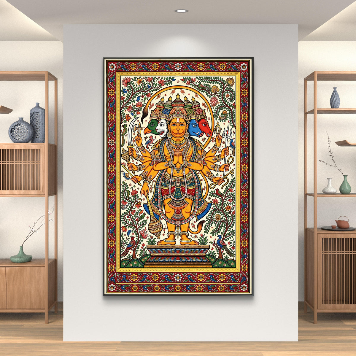 Lord Hanuman Premium Canvas Painting - Buy Online | Decor By Neon