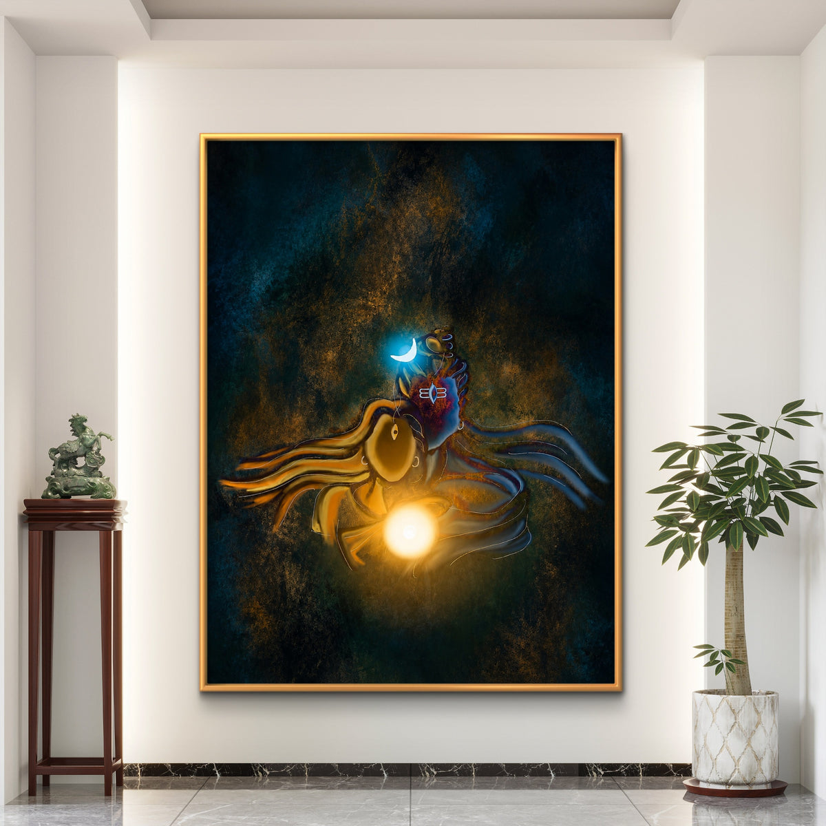 Lord Shiva Premium Canvas Painting - Buy Online | Decor By Neon