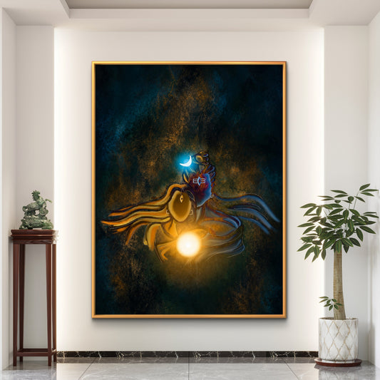 Lord Shiva Premium Canvas Painting - Premium Wall Art | Decor By Neon