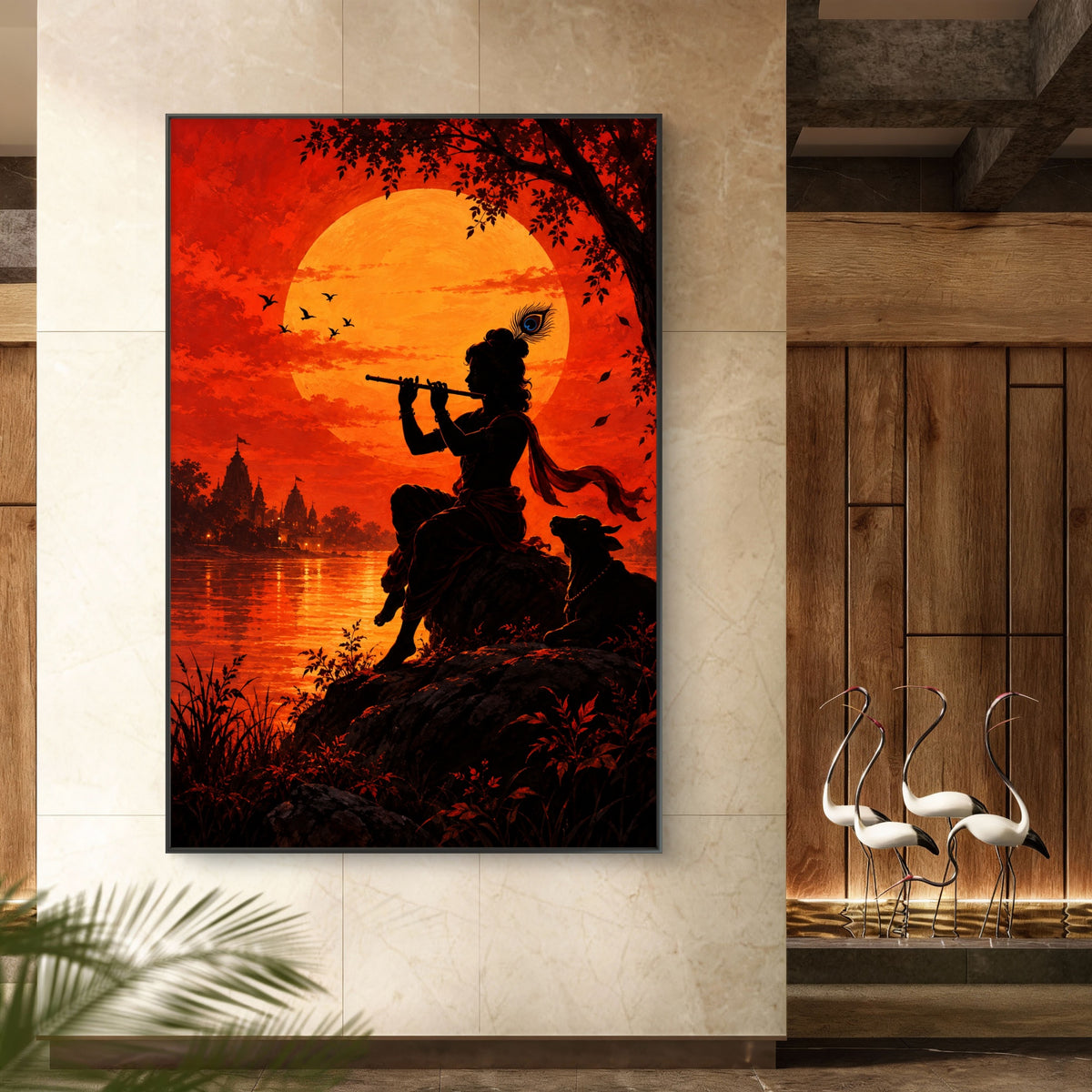 Radha Krishna Premium Canvas Painting - Buy Online | Decor By Neon
