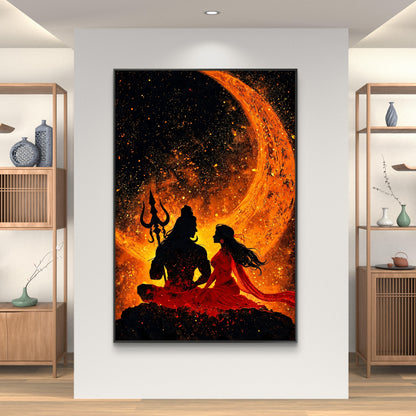 Lord Shiva Premium Canvas Painting