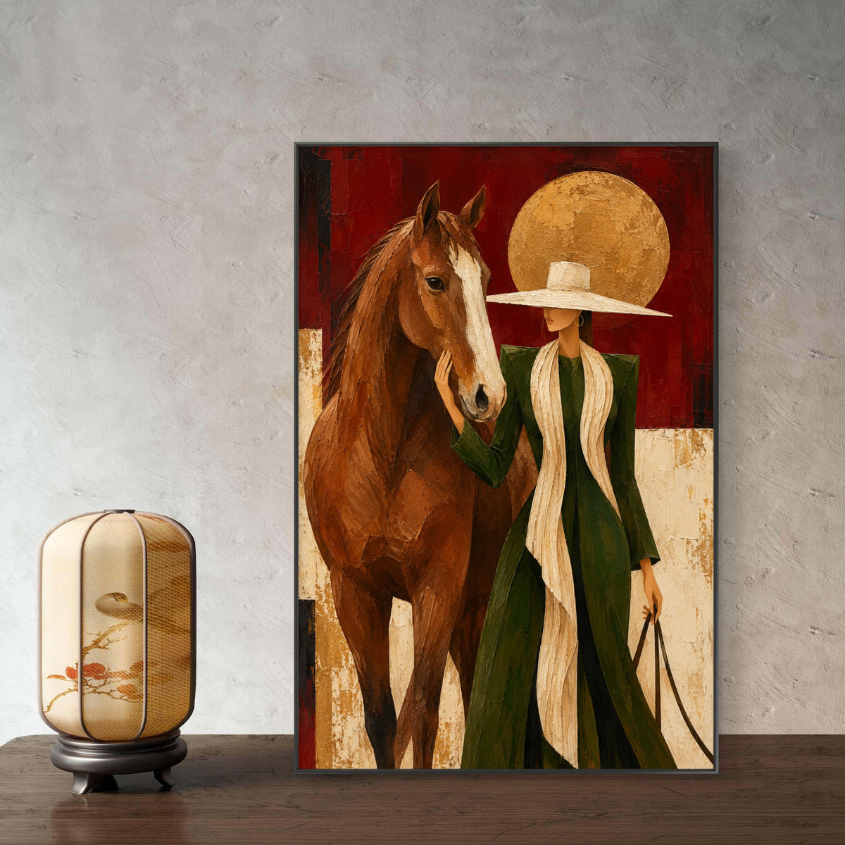 Modern Interiors Portrait Premium Canvas Painting - Buy Online | Decor By Neon