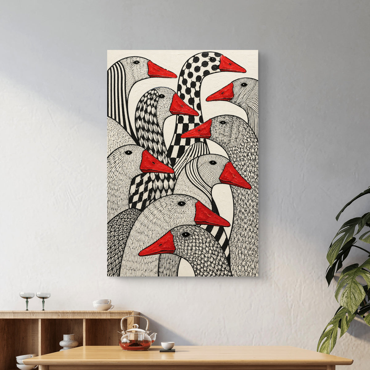 Modern Interiors Portrait Premium Canvas Painting - Buy Online | Decor By Neon