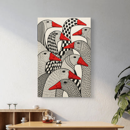 Modern Interiors Portrait Premium Canvas Painting