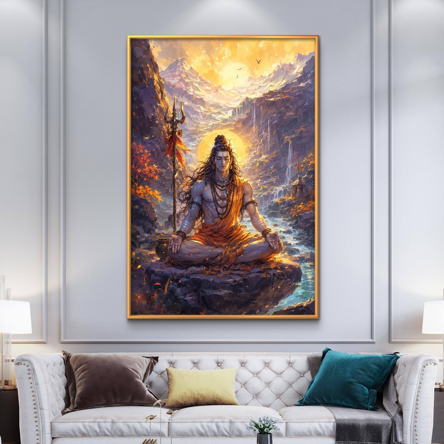 Lord Shiva Premium Canvas Painting - Buy Online | Decor By Neon