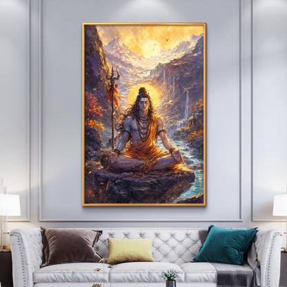 Lord Shiva Premium Canvas Painting