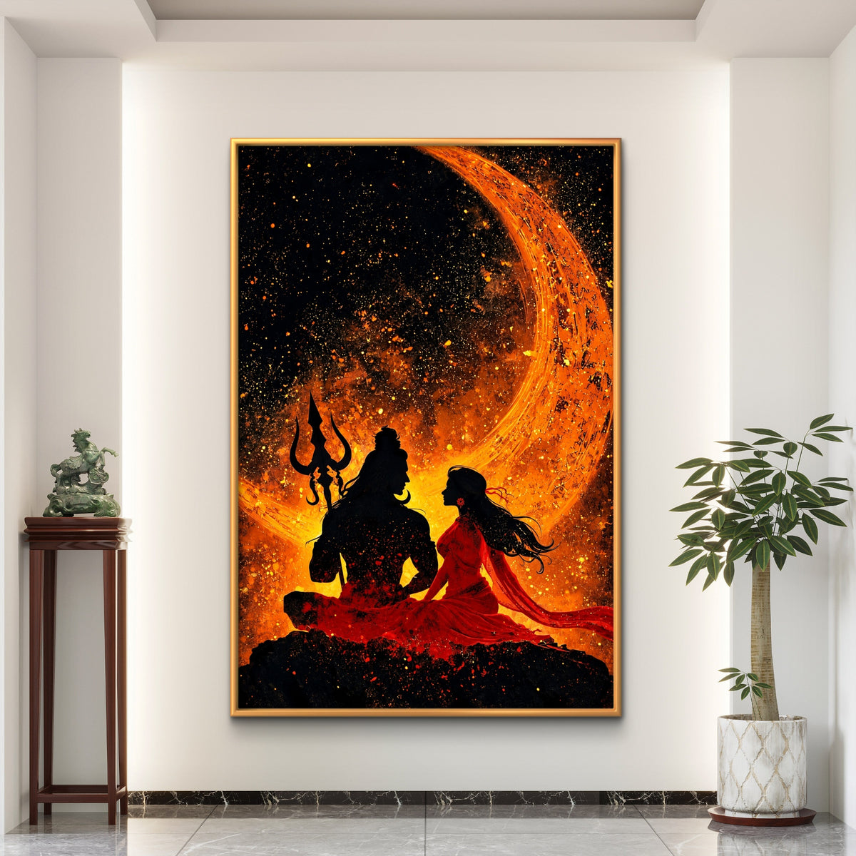Lord Shiva Premium Canvas Painting - Buy Online | Decor By Neon