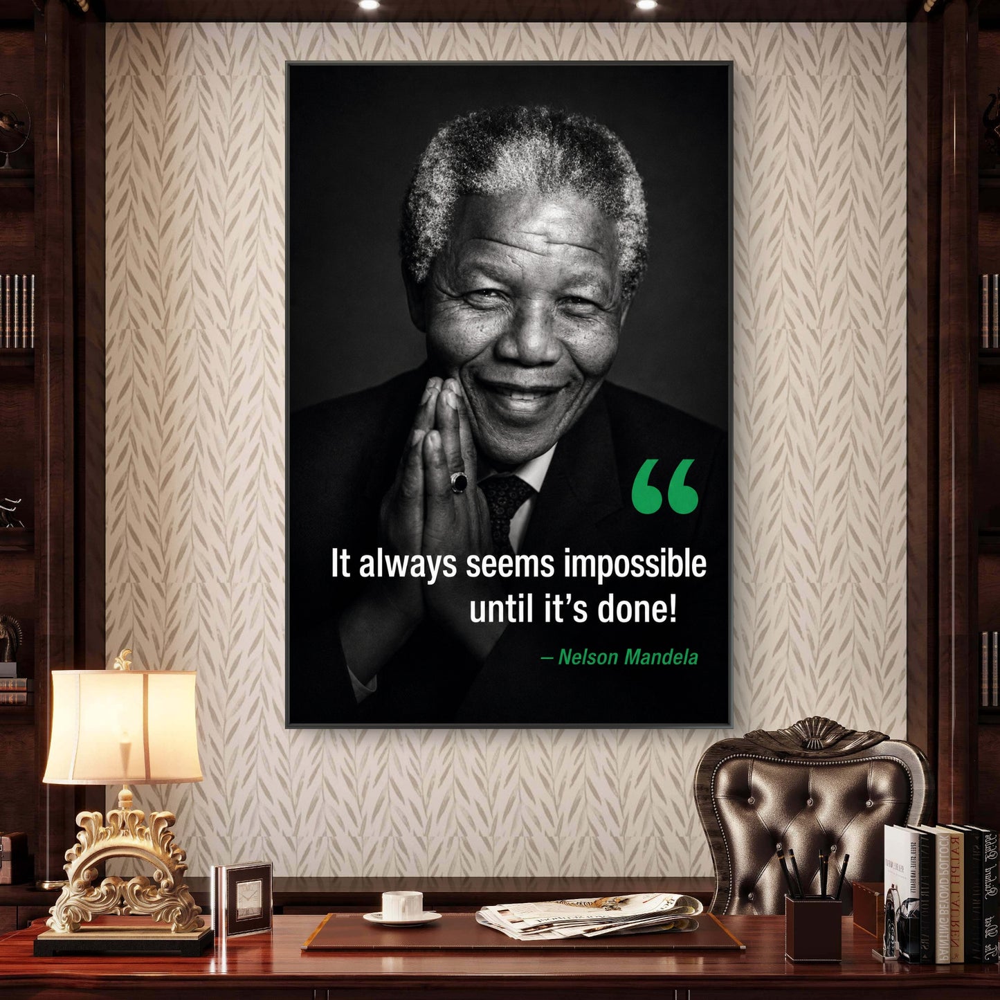Nelson Mandela Premium Canvas Painting - Buy Online | Decor By Neon