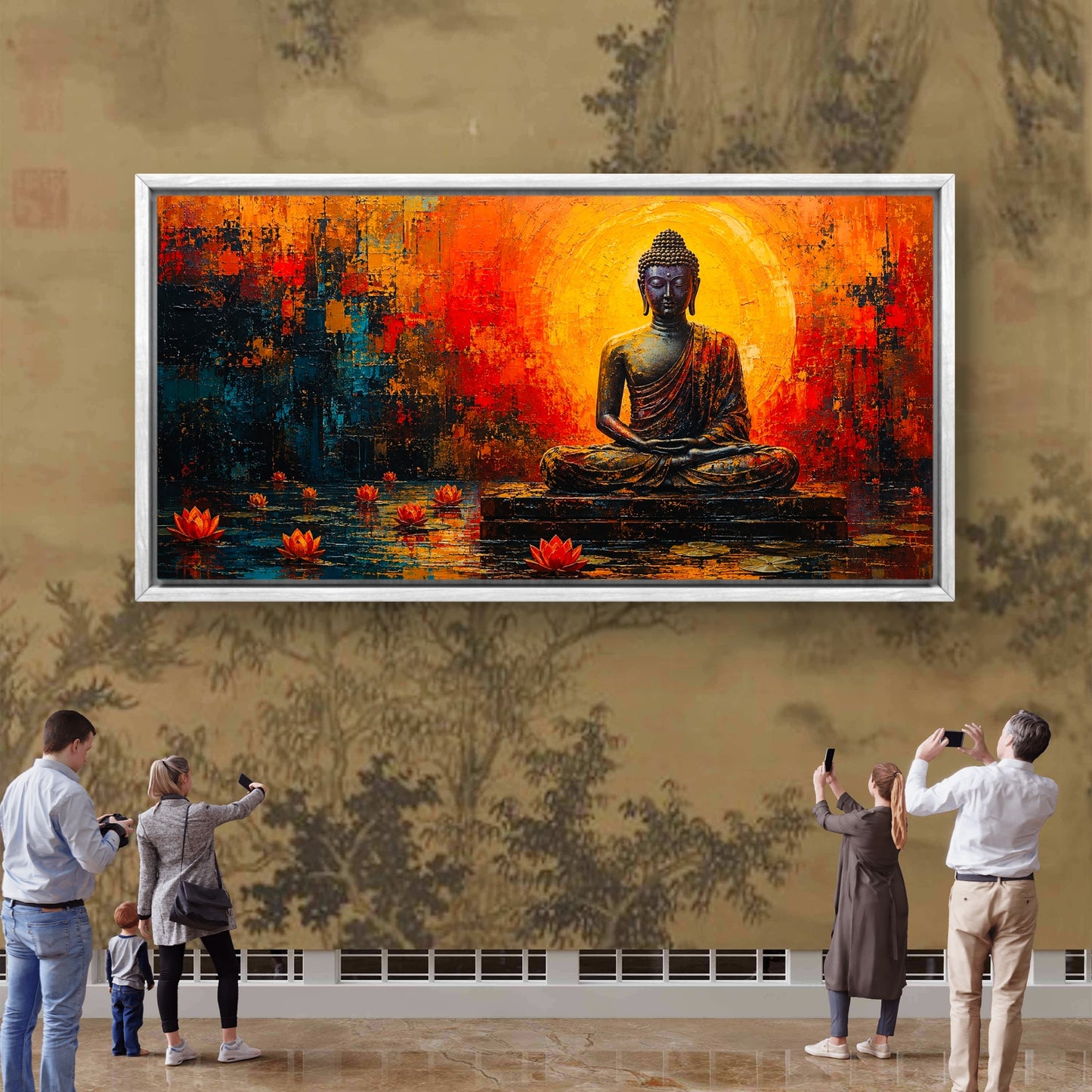 Lord Buddha Premium Canvas Painting - Buy Online | Decor By Neon