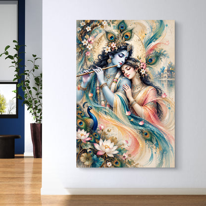 Radha Krishna Premium Canvas Painting