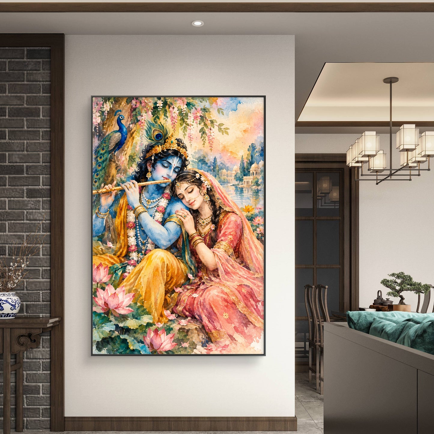 Radha Krishna Premium Canvas Painting - Buy Online | Decor By Neon