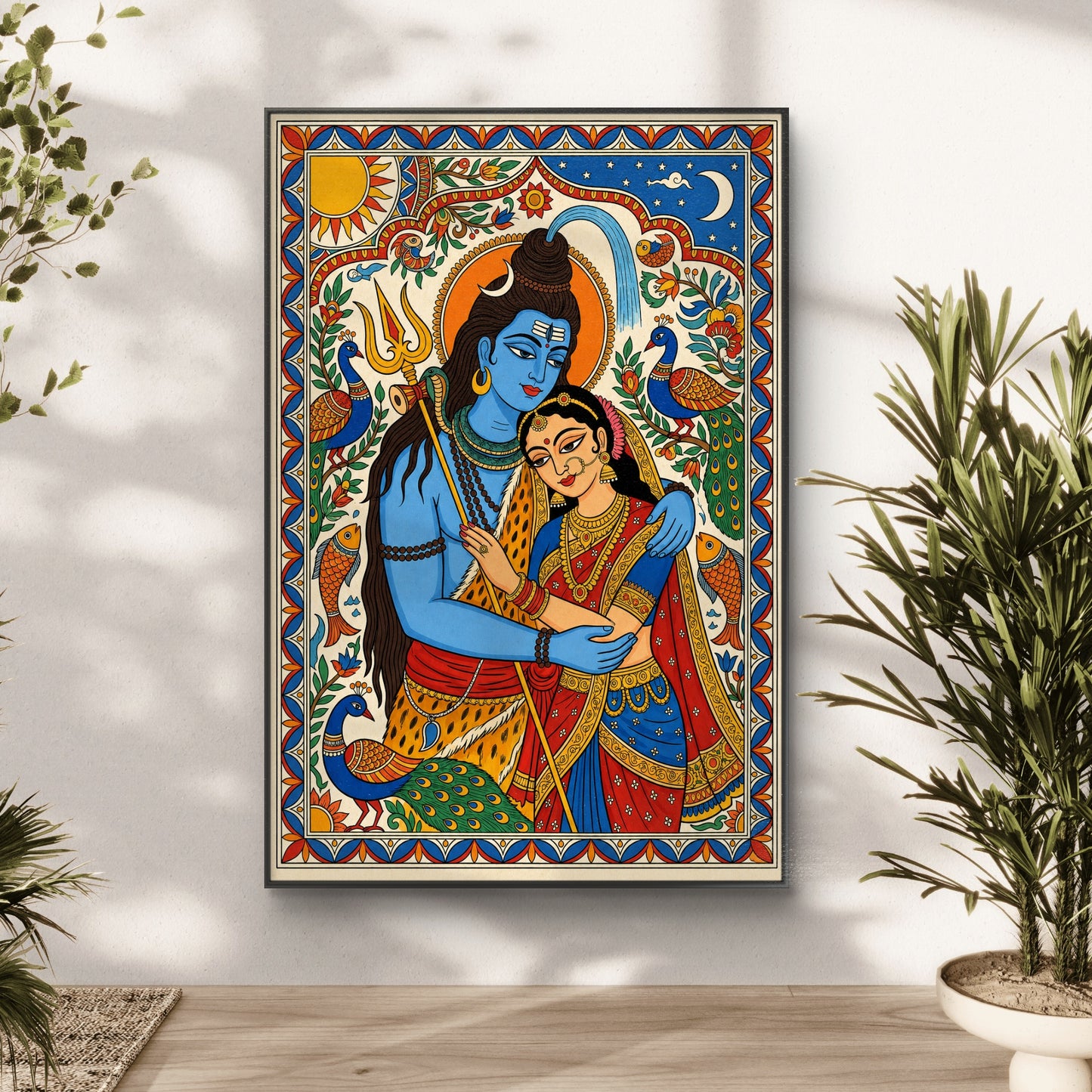 Lord Shiva Premium Canvas Painting - Buy Online | Decor By Neon