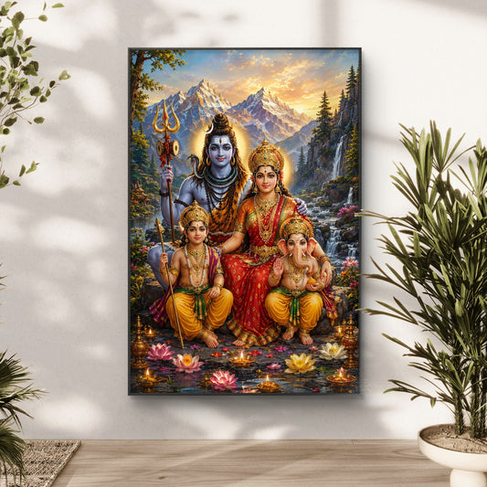 Lord Shiva Premium Canvas Painting - Canvas Wall Art | Decor By Neon
